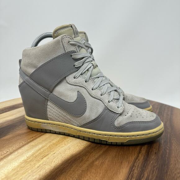 Nike Dunk Sky Hi Canyon Grey Hidden Wedge Sneakers Women’s Sz 7 528899-005 - Picture 1 of 8
